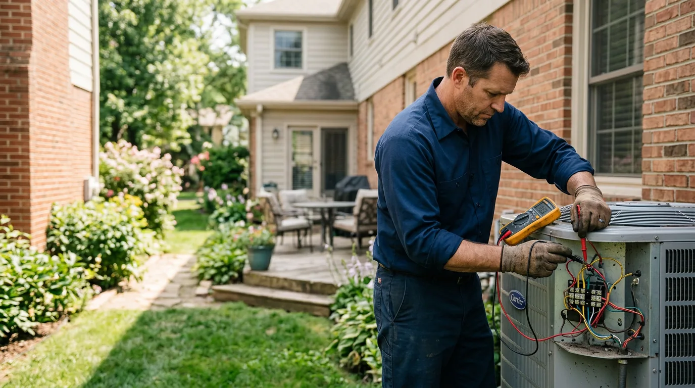 HVAC technician working near New Albany, OH